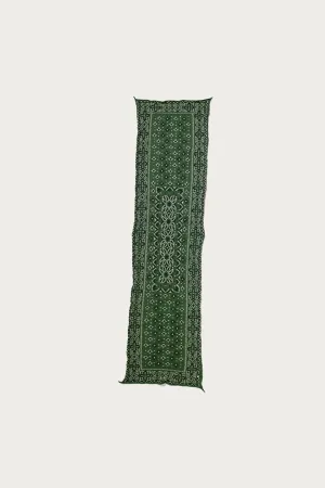 Fulling Wool Scarf Colorful BIG-MAMA BANDANA - Green