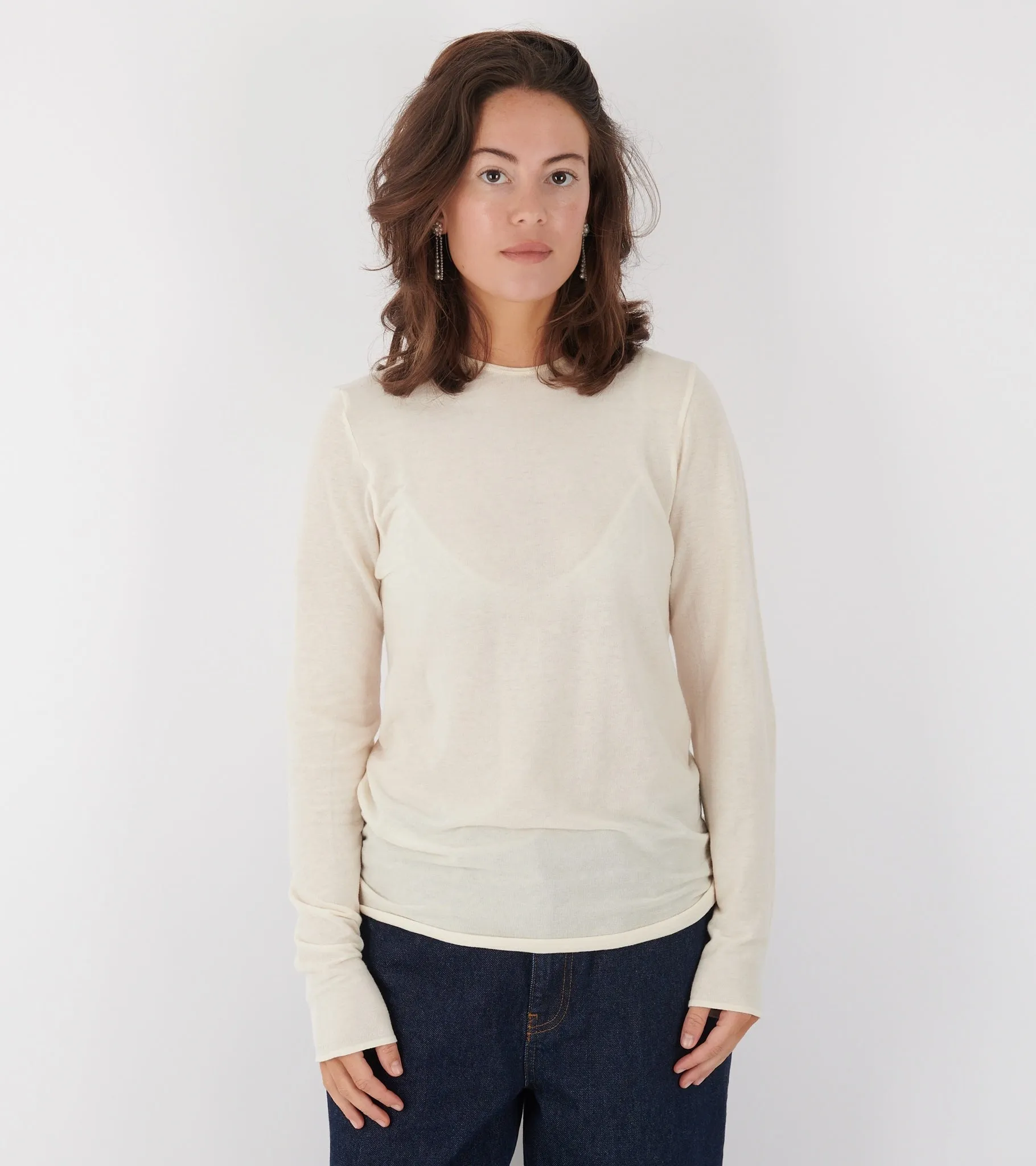 Gentle Long Sleeve Pure Ecru