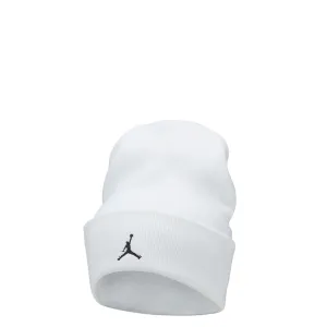 JORDAN PEAK ESSENTIAL BEANIE WHITE