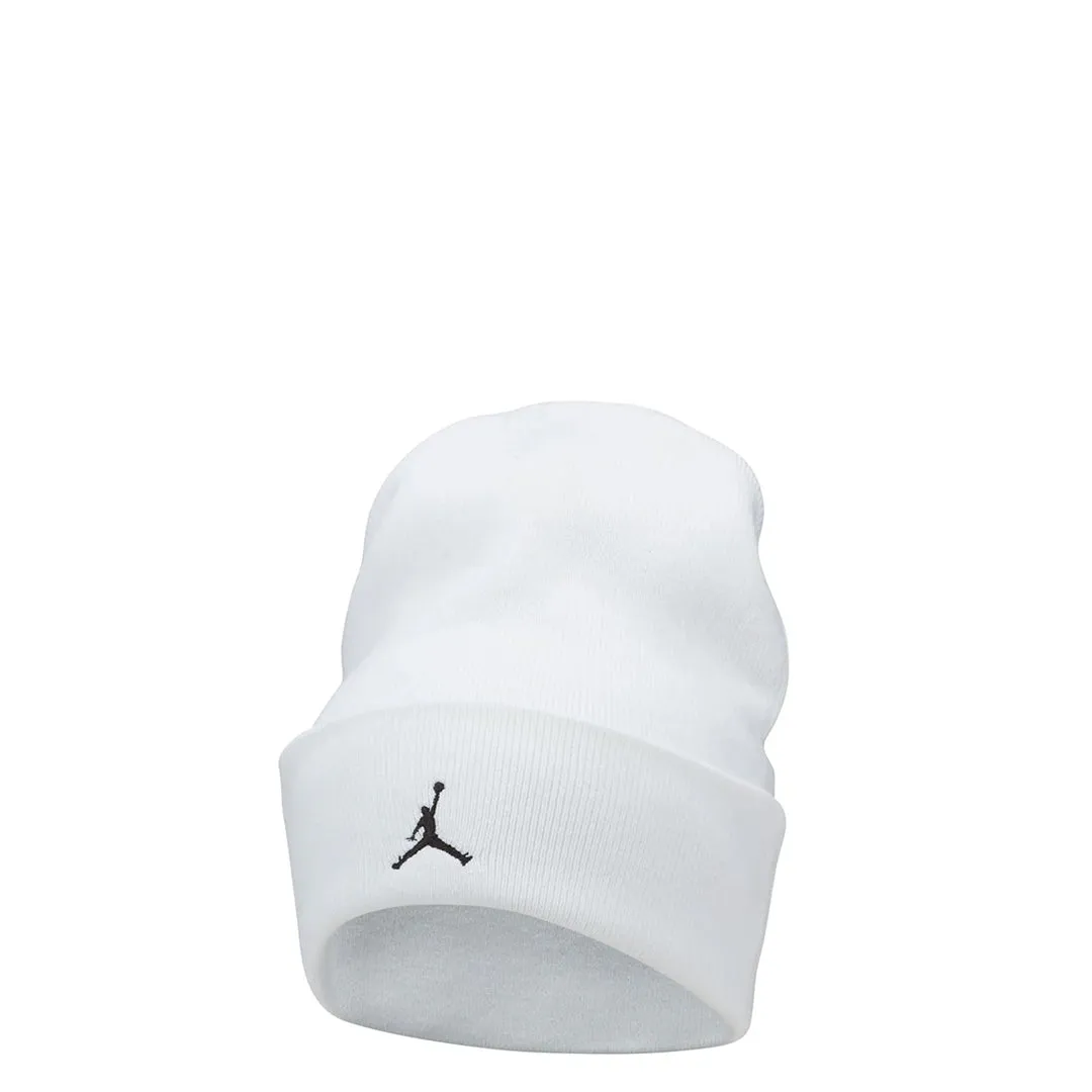 JORDAN PEAK ESSENTIAL BEANIE WHITE