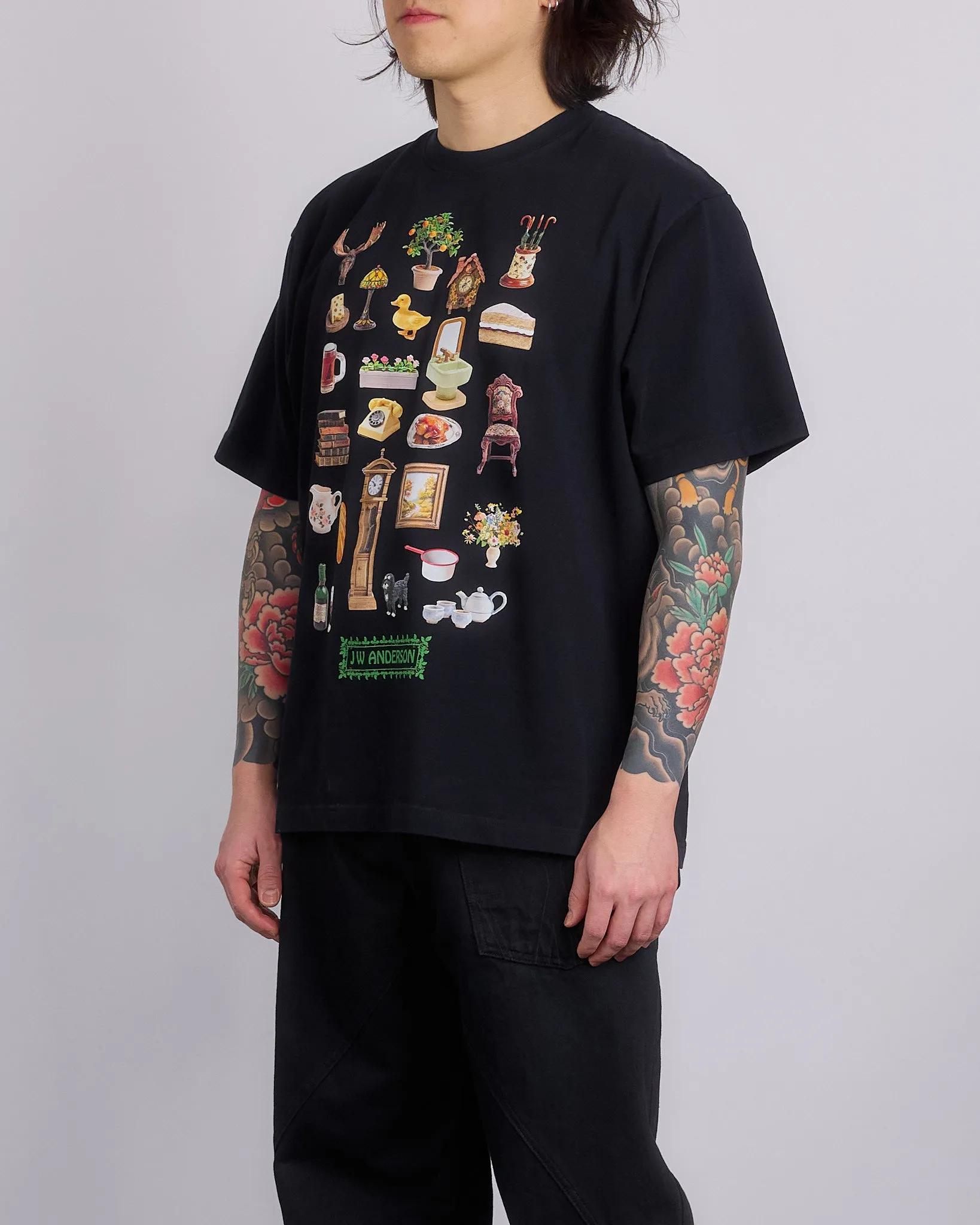 JW Anderson Diorama Printed T-Shirt Black
