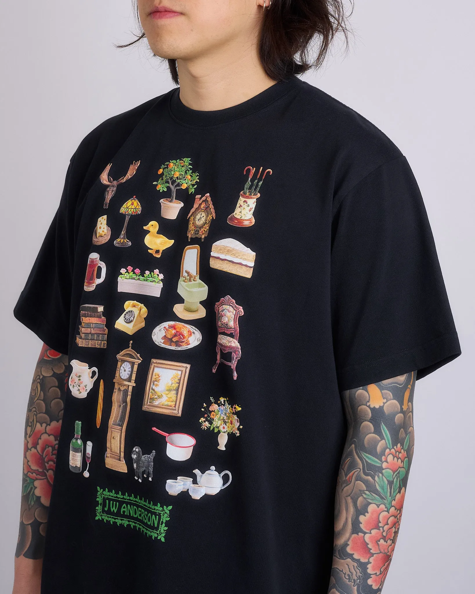 JW Anderson Diorama Printed T-Shirt Black