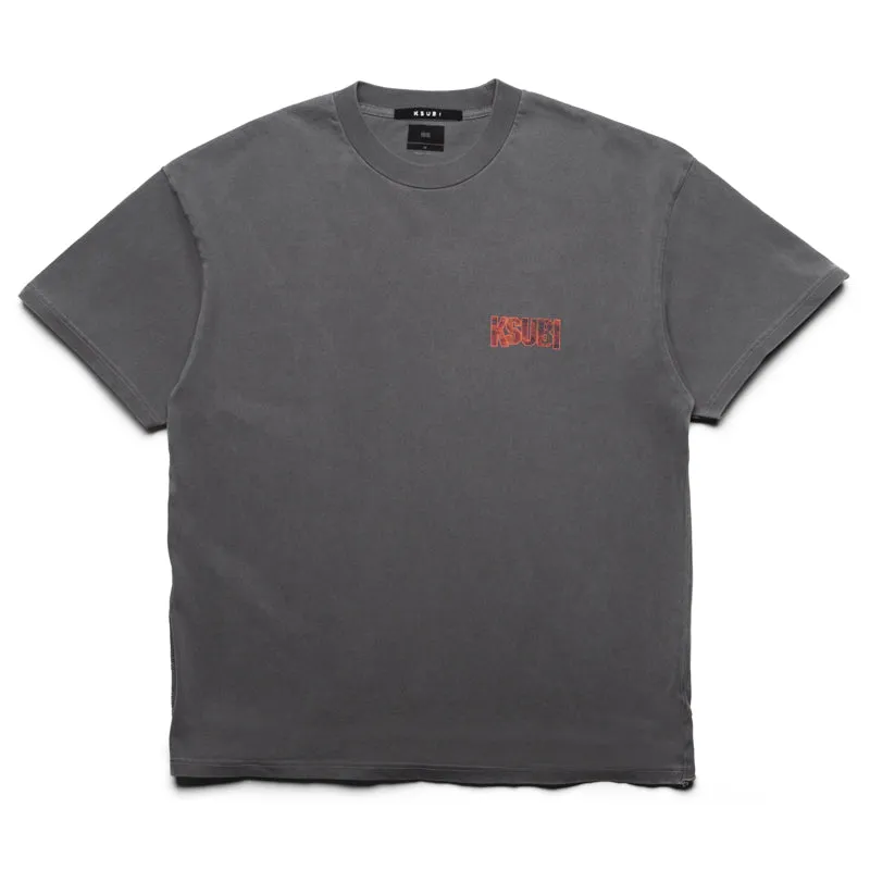 Ksubi Kickstart Ekcess Tee - Charcoal