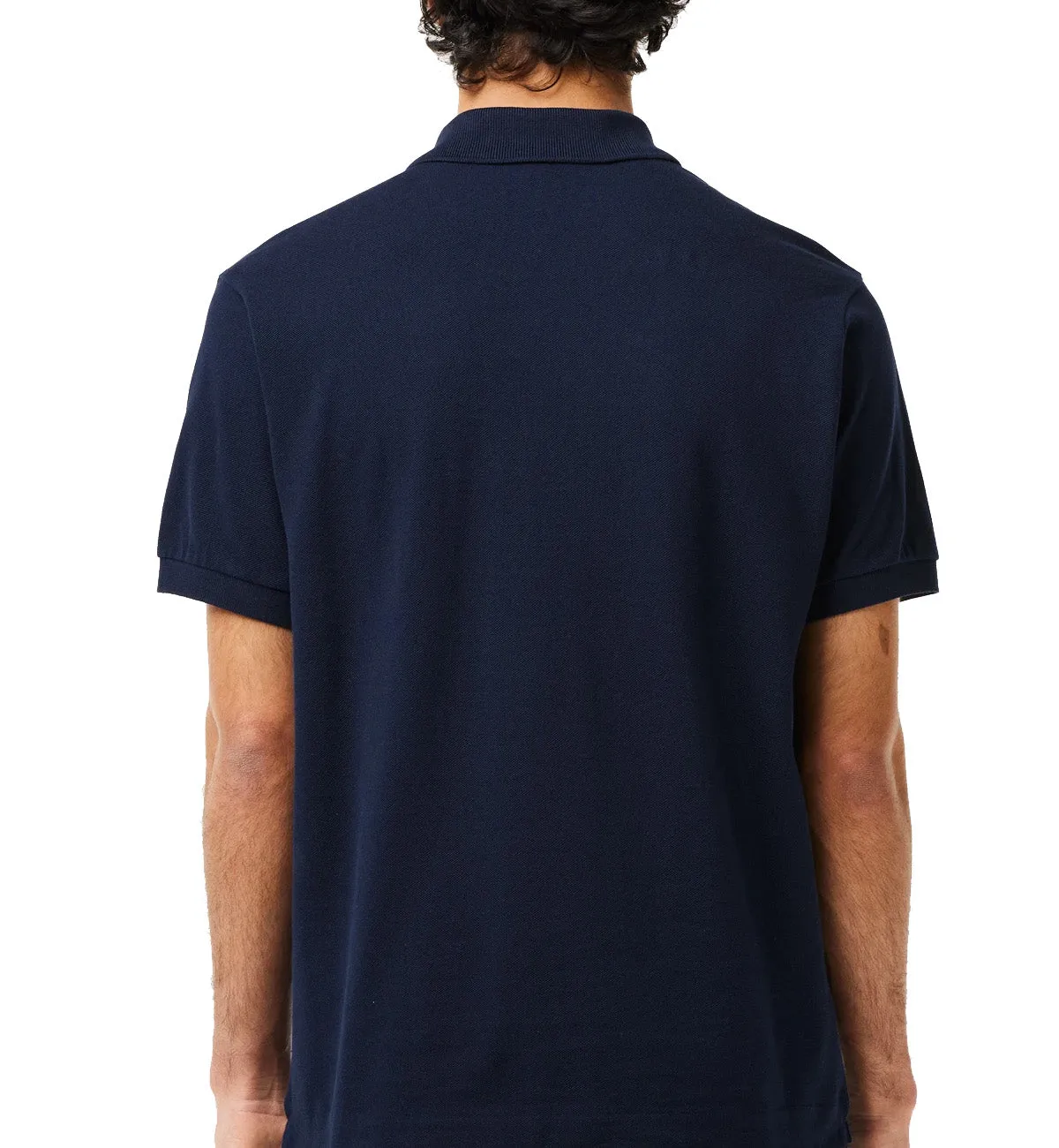 Lacoste Flocked Piqu Polo Shirt (Navy)