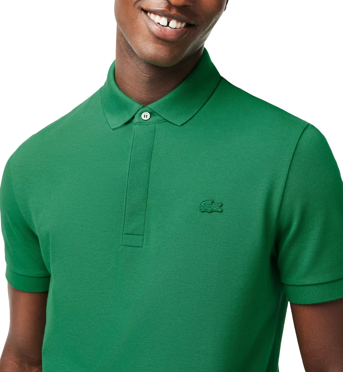 Lacoste Regular Fit Piqu Polo Shirt (Green)