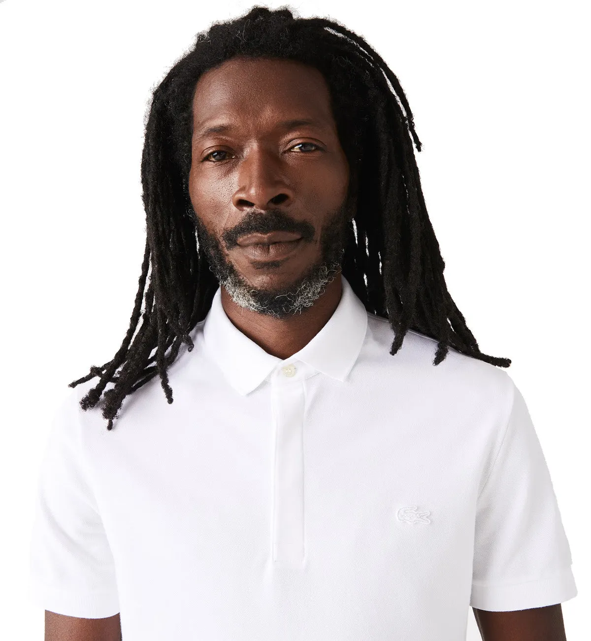 Lacoste Regular Fit Piqu Polo Shirt (White)