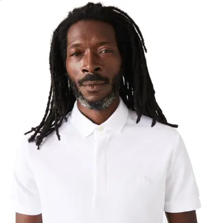 Lacoste Regular Fit Piqu Polo Shirt (White)