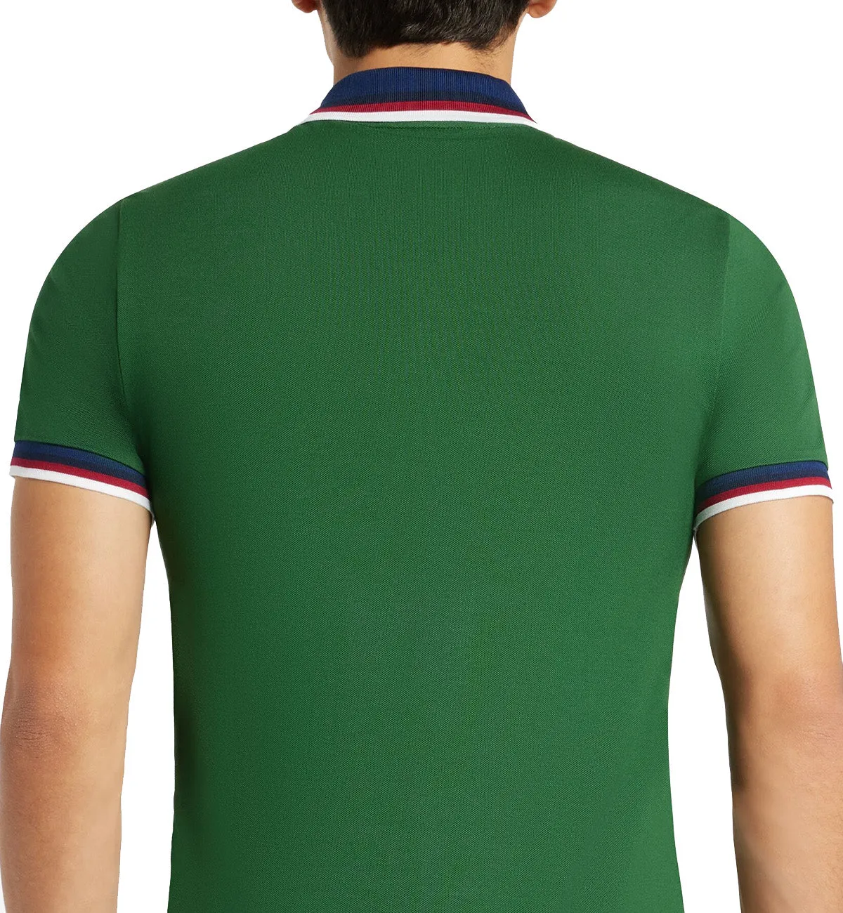 Lacoste Stripe Collar Polo Shirt (Green)