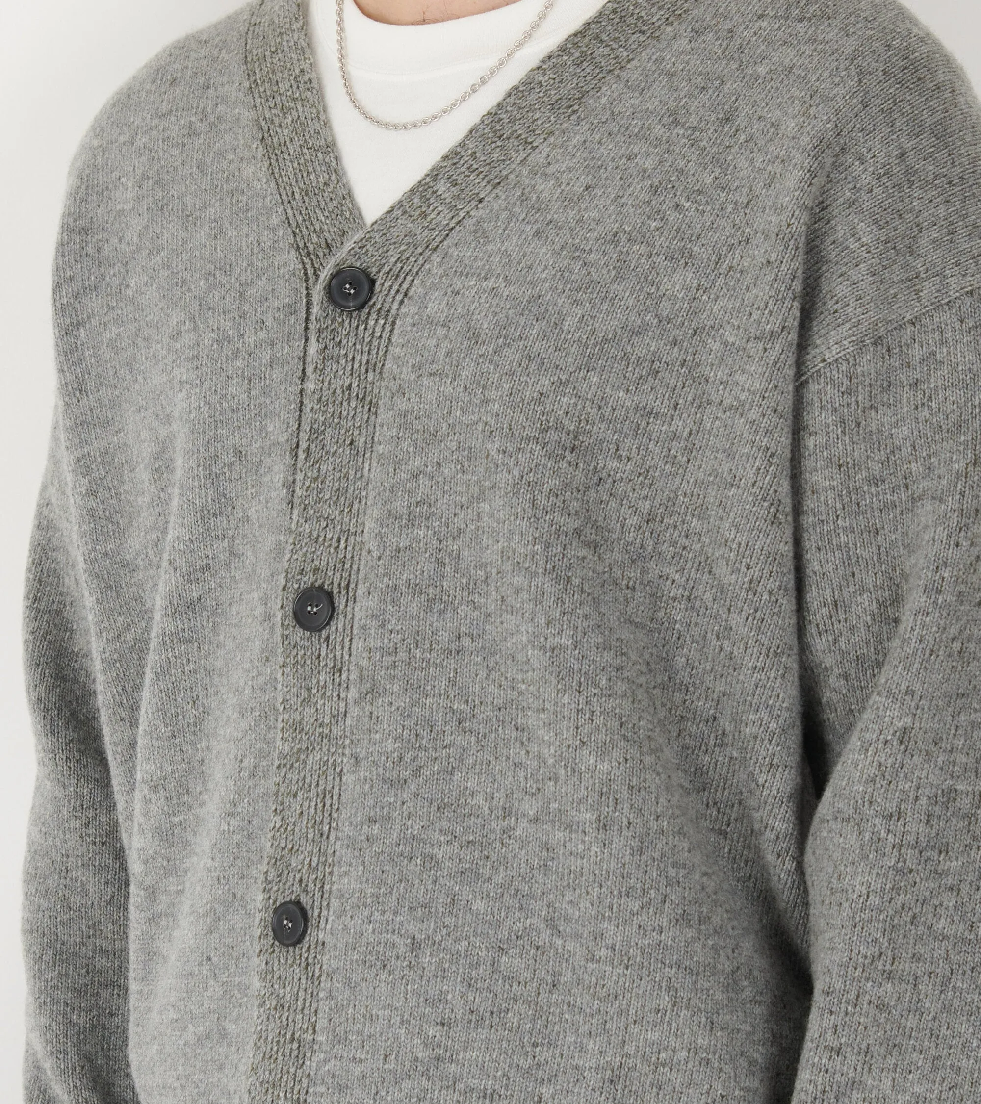 Lambswool Cardigan Grey