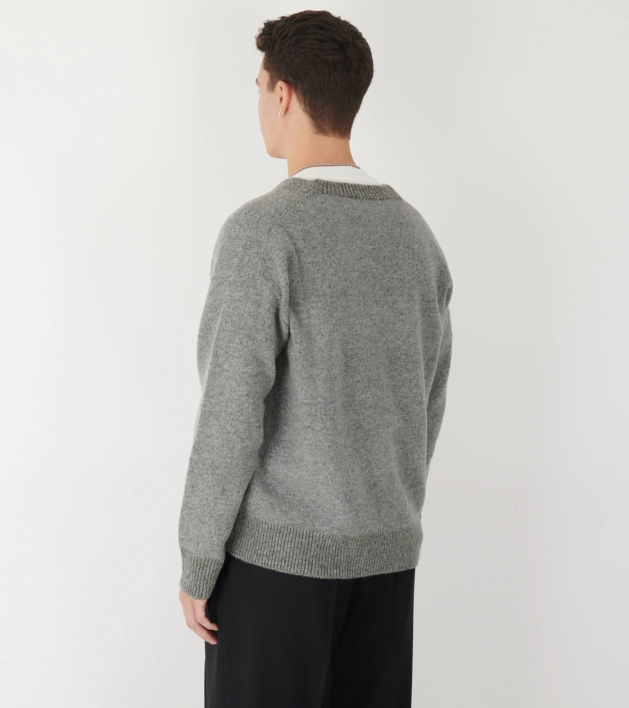 Lambswool Cardigan Grey