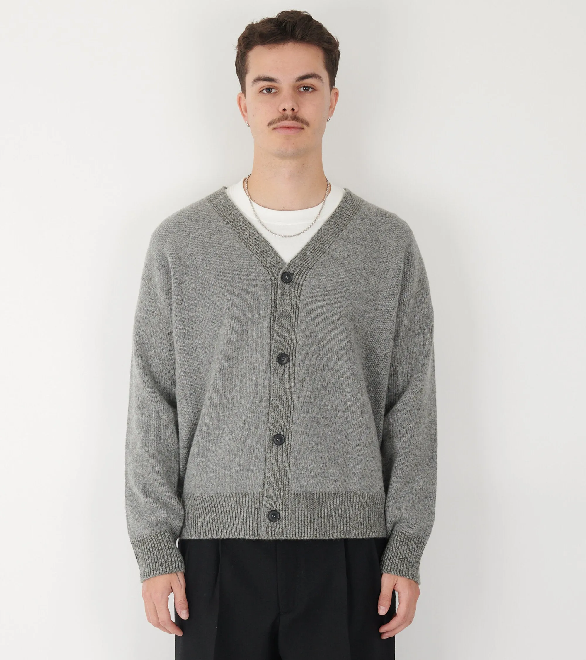 Lambswool Cardigan Grey