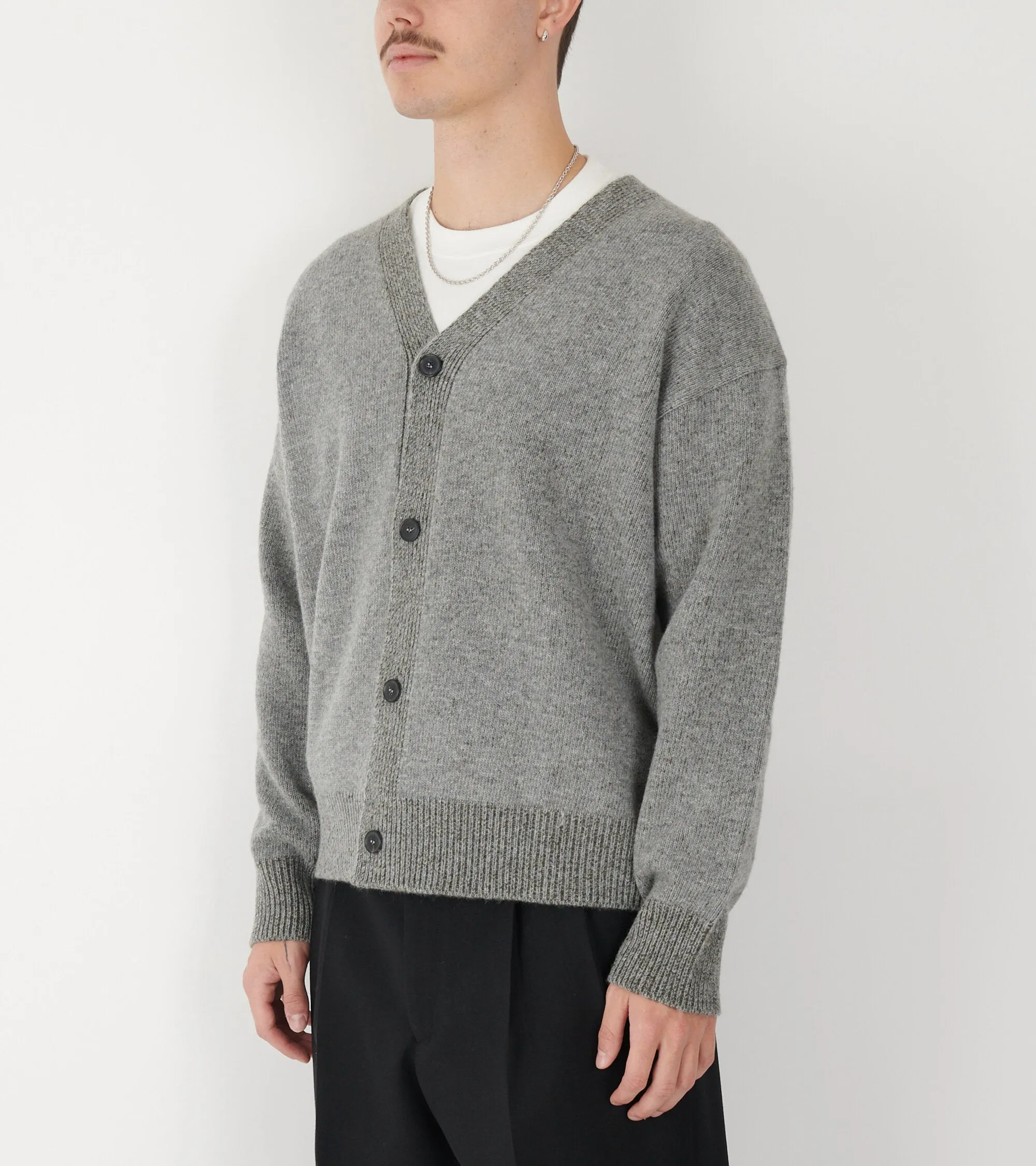 Lambswool Cardigan Grey