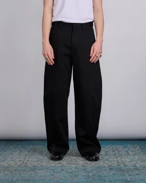 LEMAIRE Big Work Cotton Pant Black