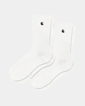Madison Pack Socks - White / Black