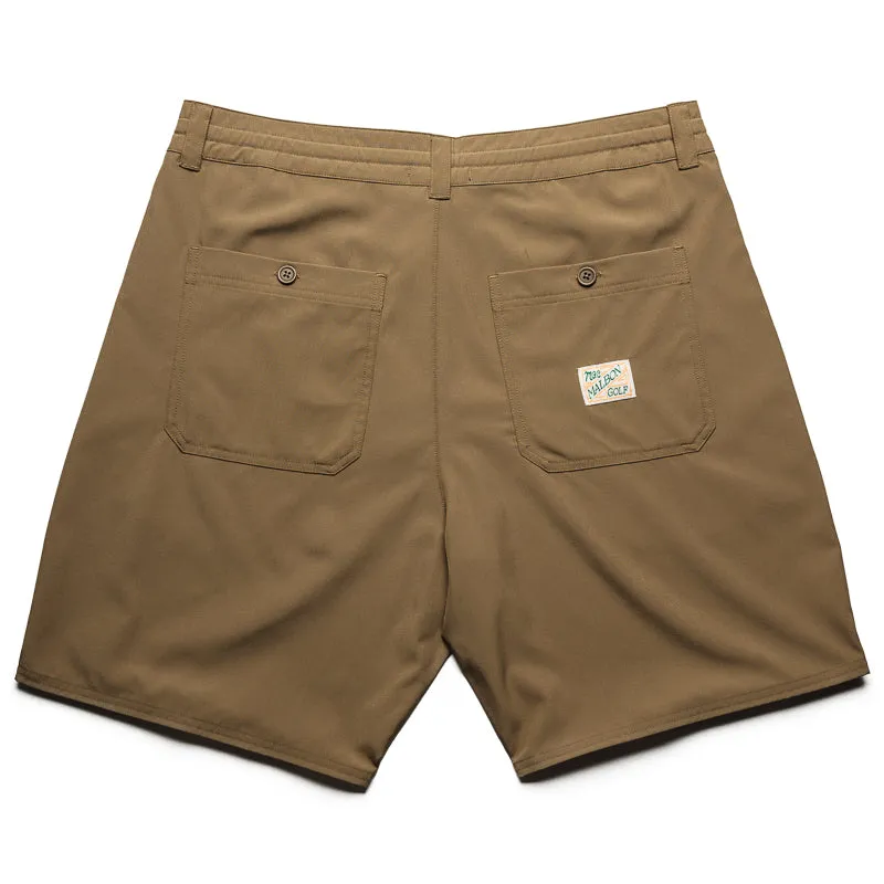 Malbon Golf Tonino Hybrid Short Solid - Dark Khaki