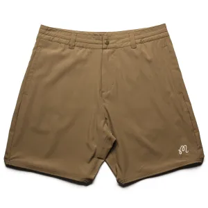 Malbon Golf Tonino Hybrid Short Solid - Dark Khaki