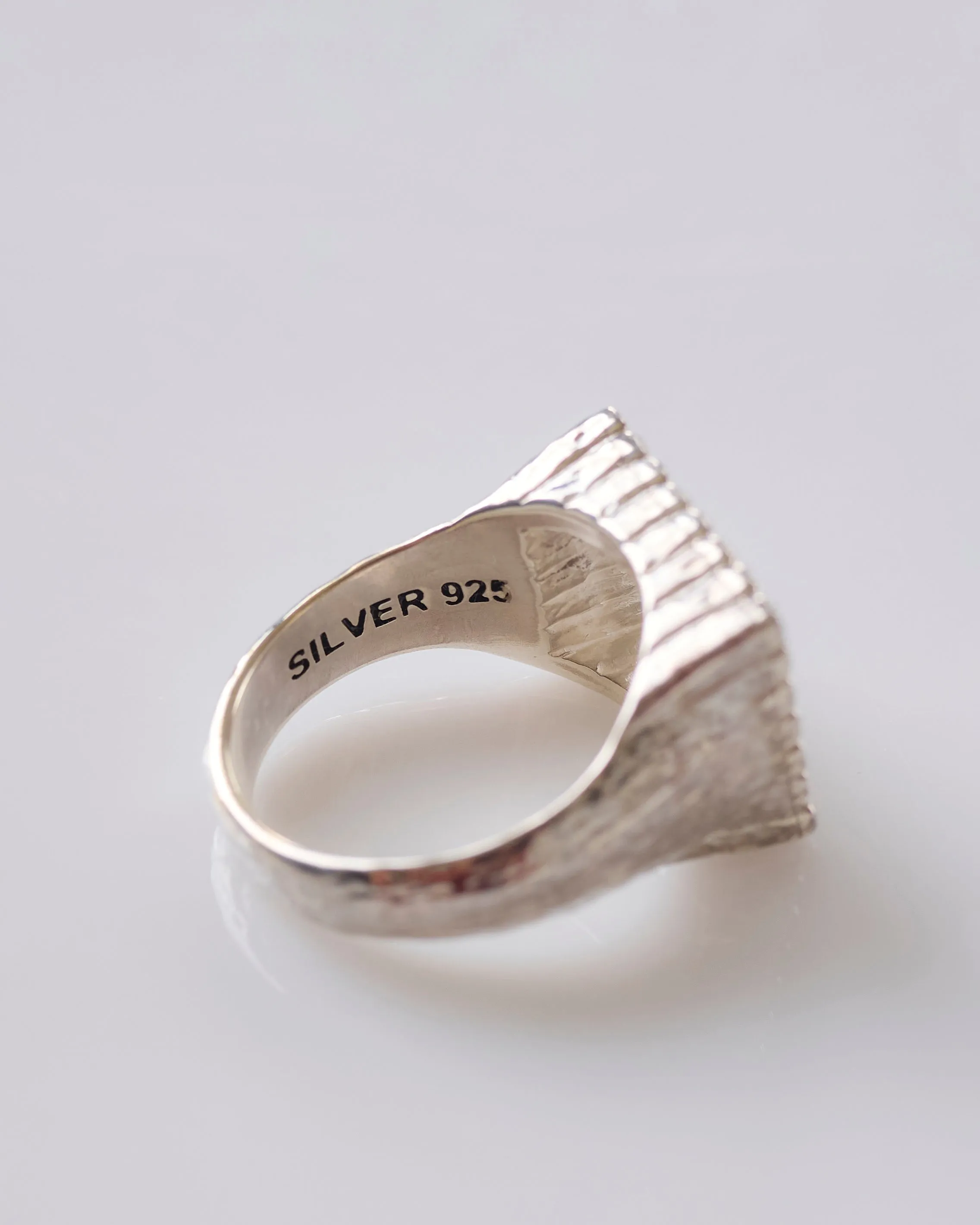 Maple Scorpio Signet Ring Silver 925 Zircon