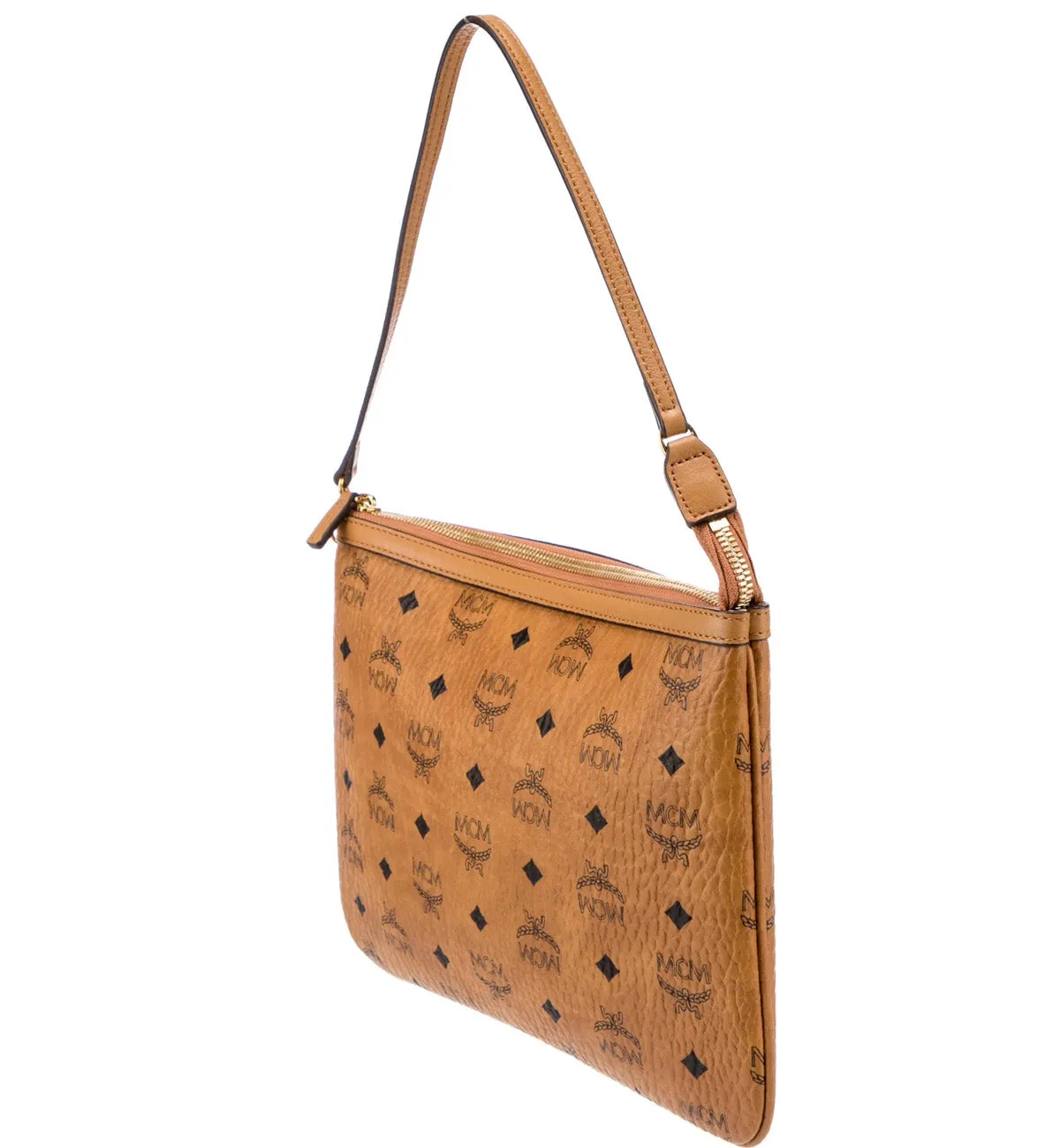 MCM Casual Style Leather Handbags & Shoulder Pouch Set