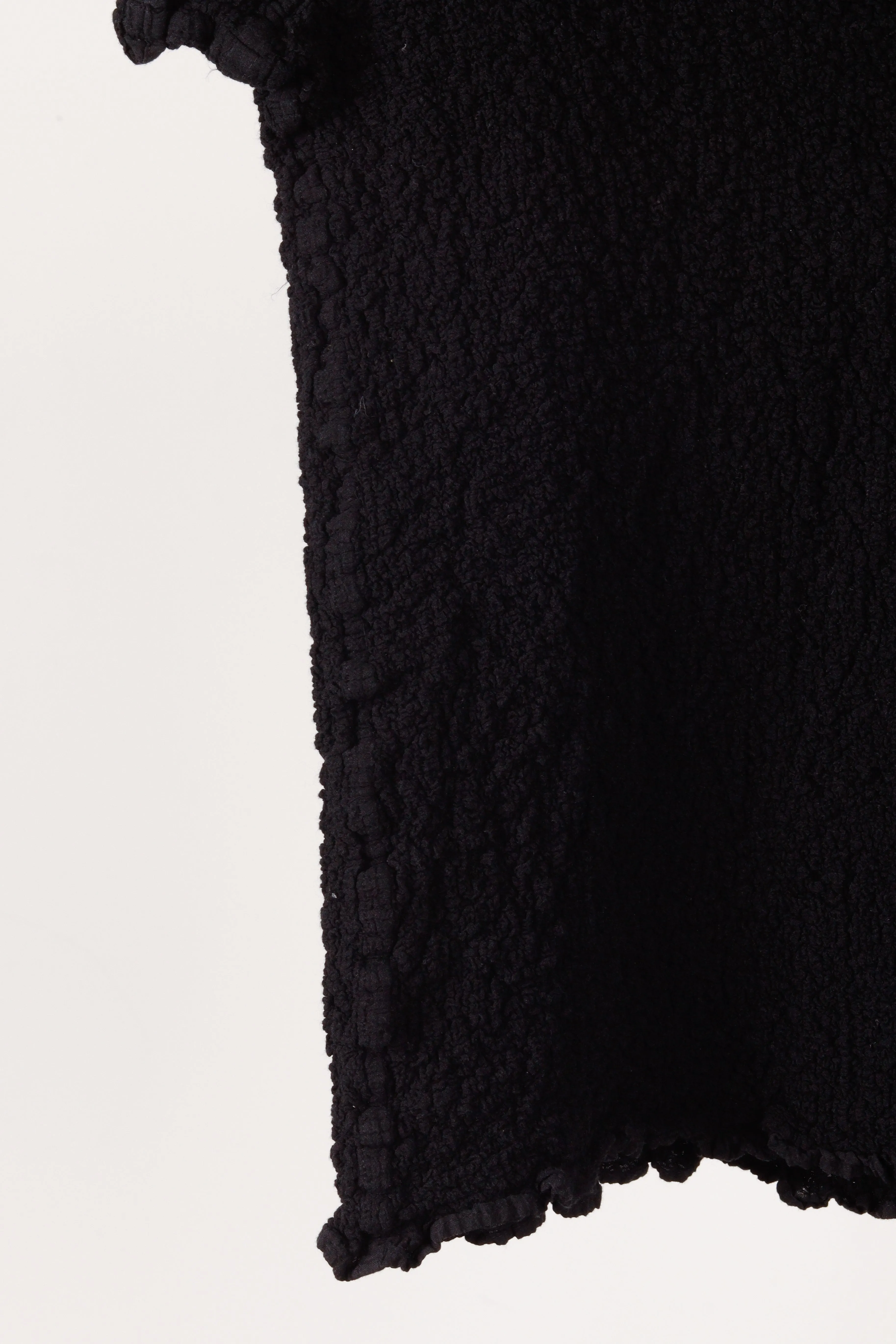 me Issey Miyake Womens 'Ruffle Textured' Top Black