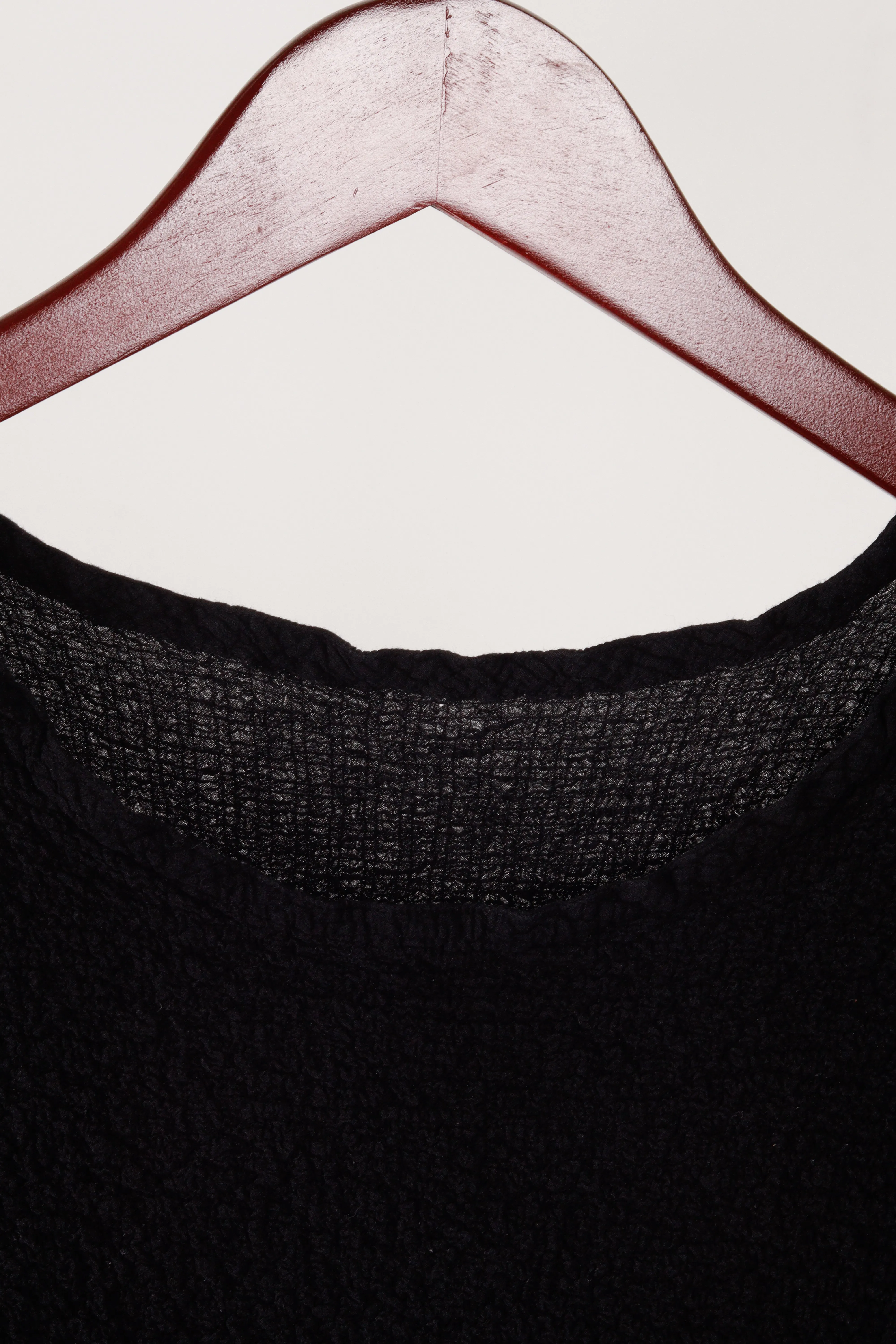 me Issey Miyake Womens 'Ruffle Textured' Top Black