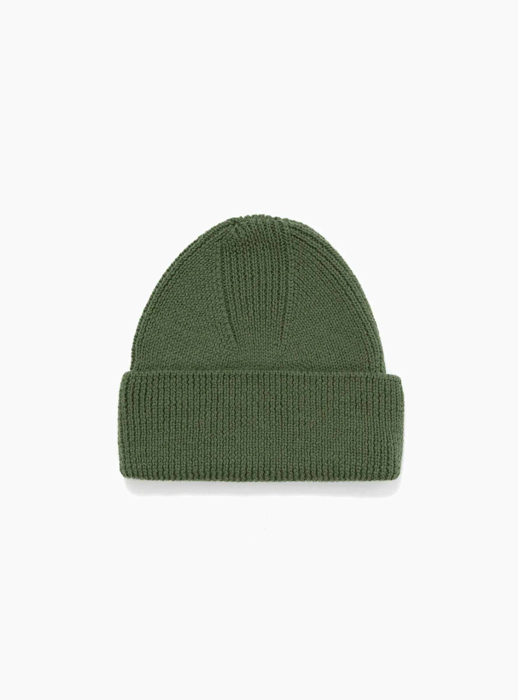Merino Wool Beanie Olive