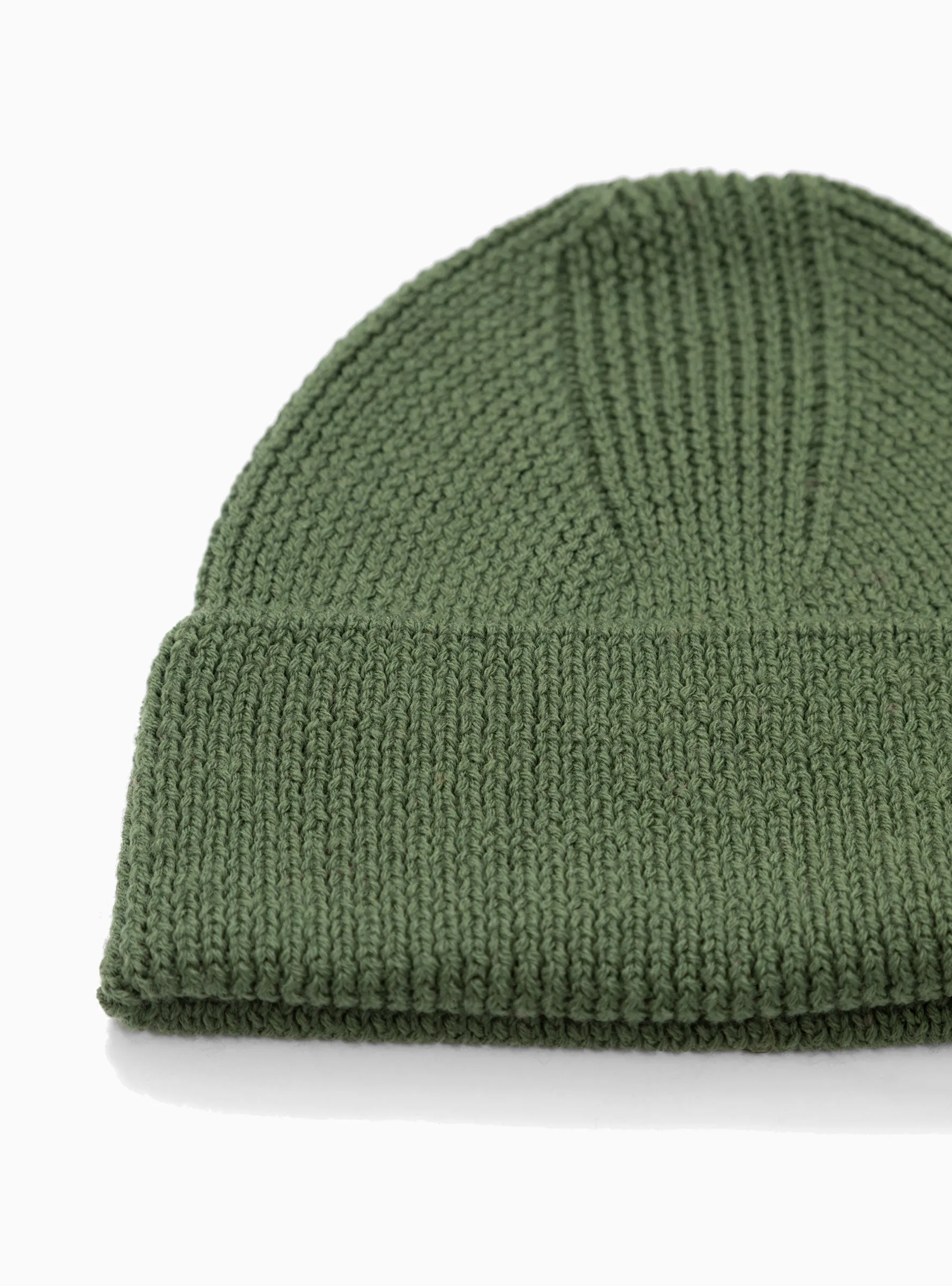 Merino Wool Beanie Olive