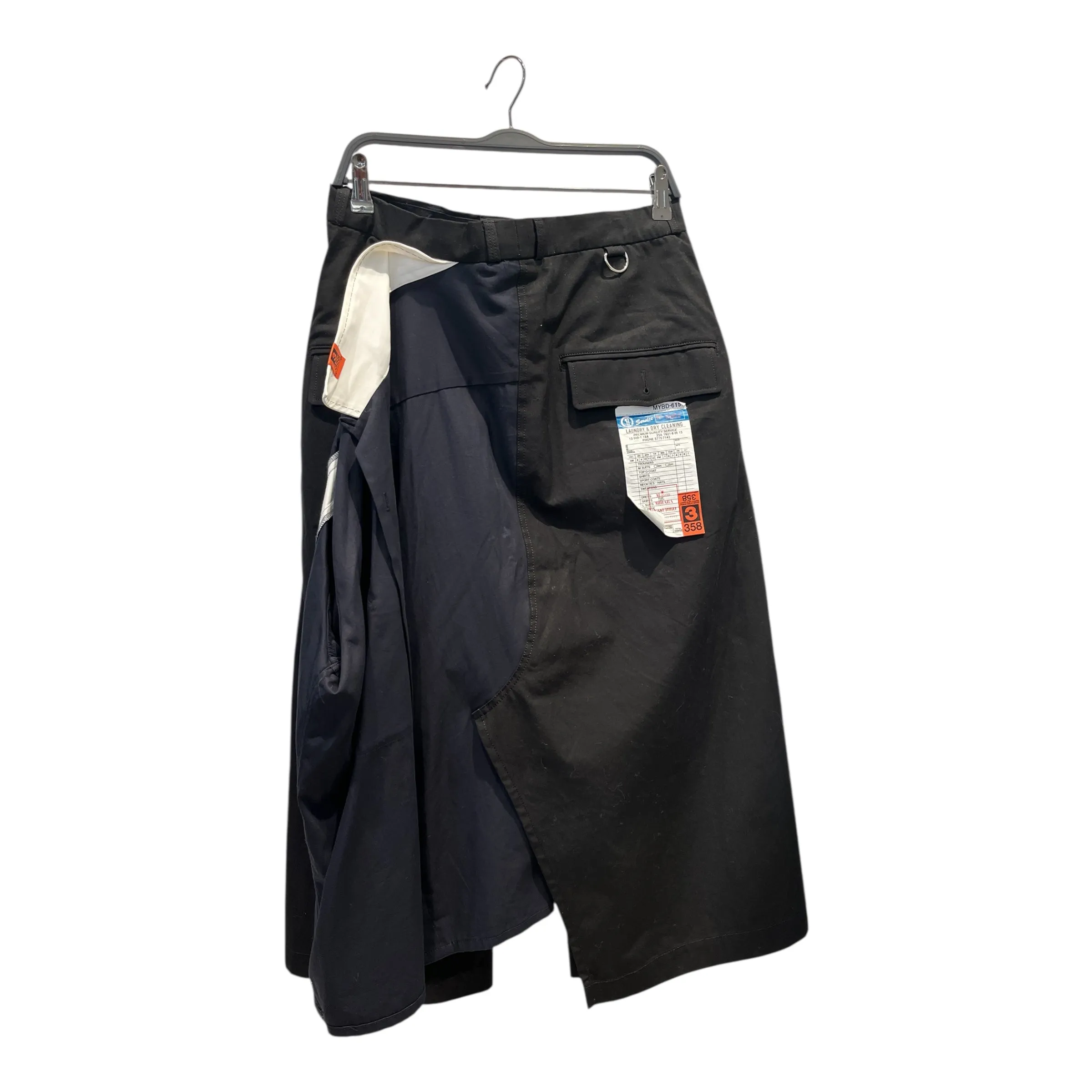 MIHARA YASUHIRO/Shorts/46/Cotton/BLK/HYBRID LAUNDRY SHORTS