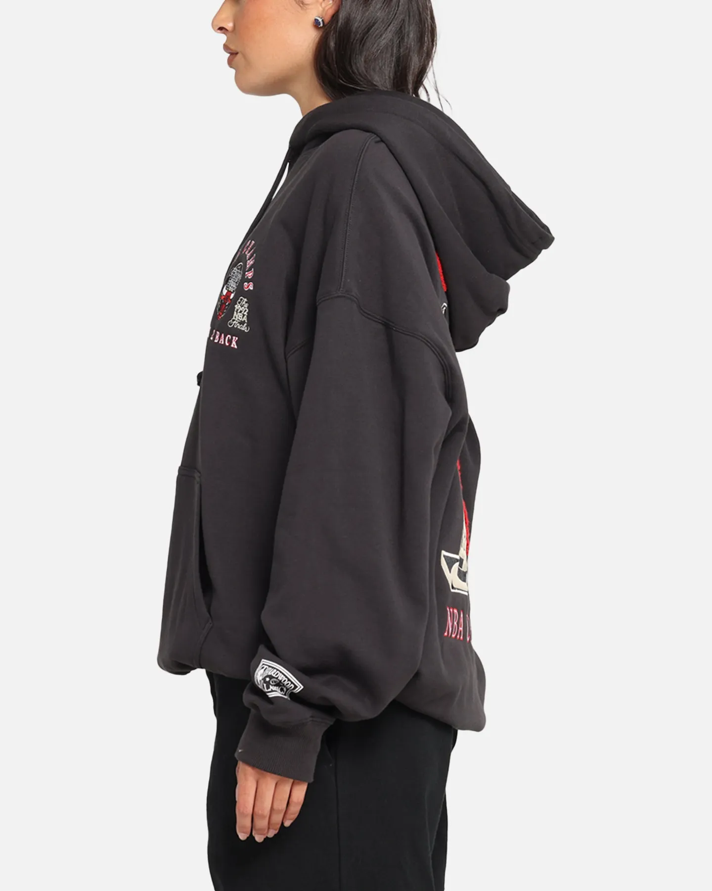 Mitchell & Ness Chicago Bulls National Champions Hoodie Faded Black