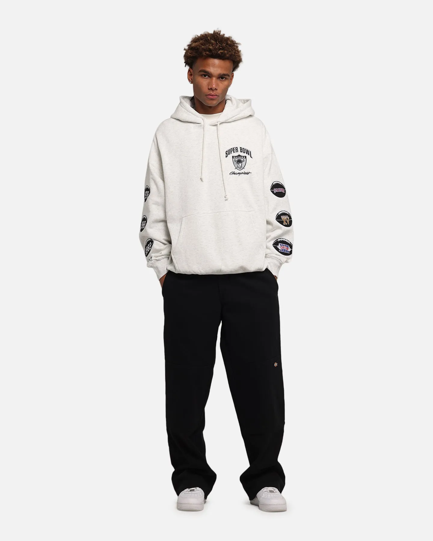Mitchell & Ness Las Vegas Raiders National Champions Hoodie Silver Marle