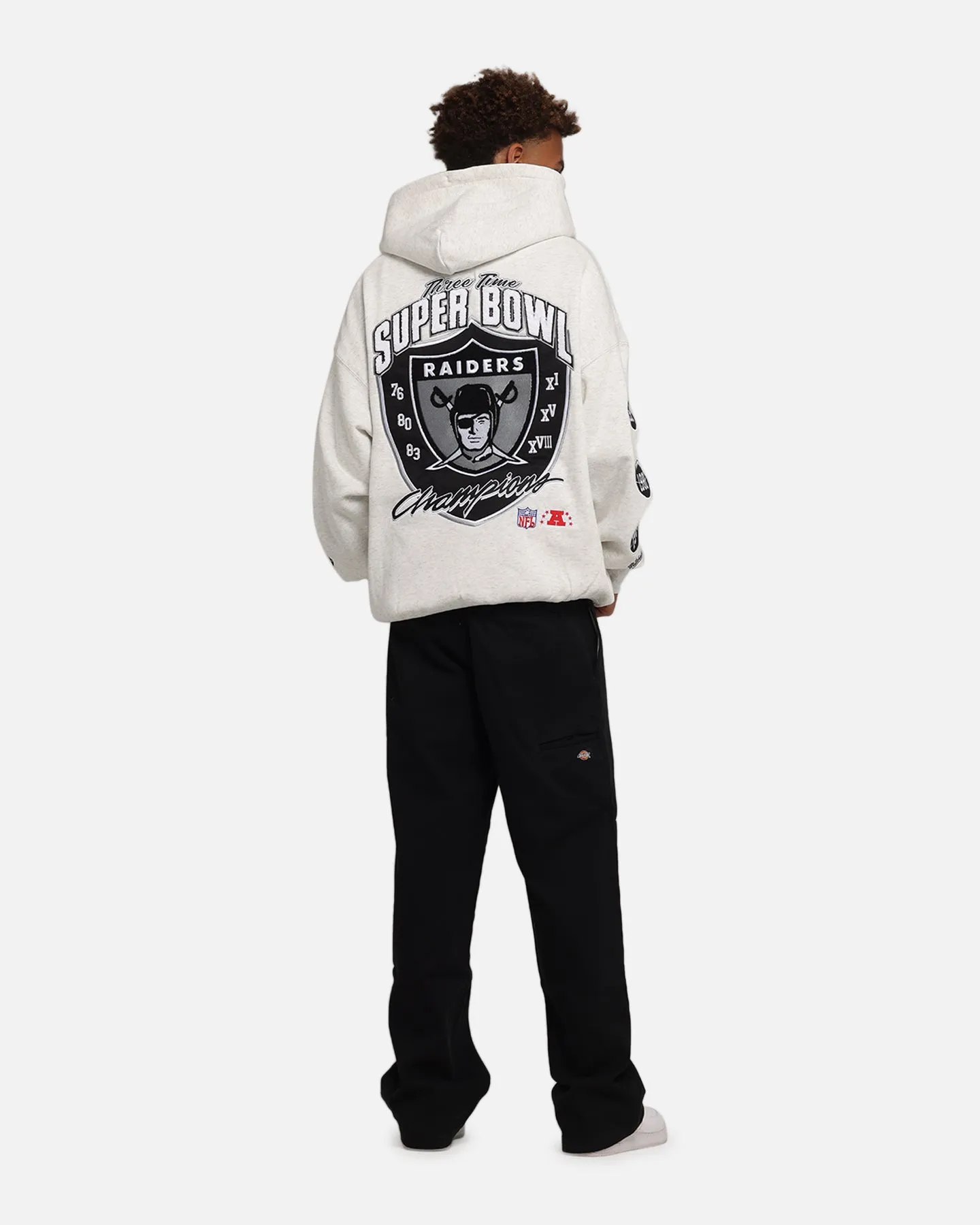 Mitchell & Ness Las Vegas Raiders National Champions Hoodie Silver Marle