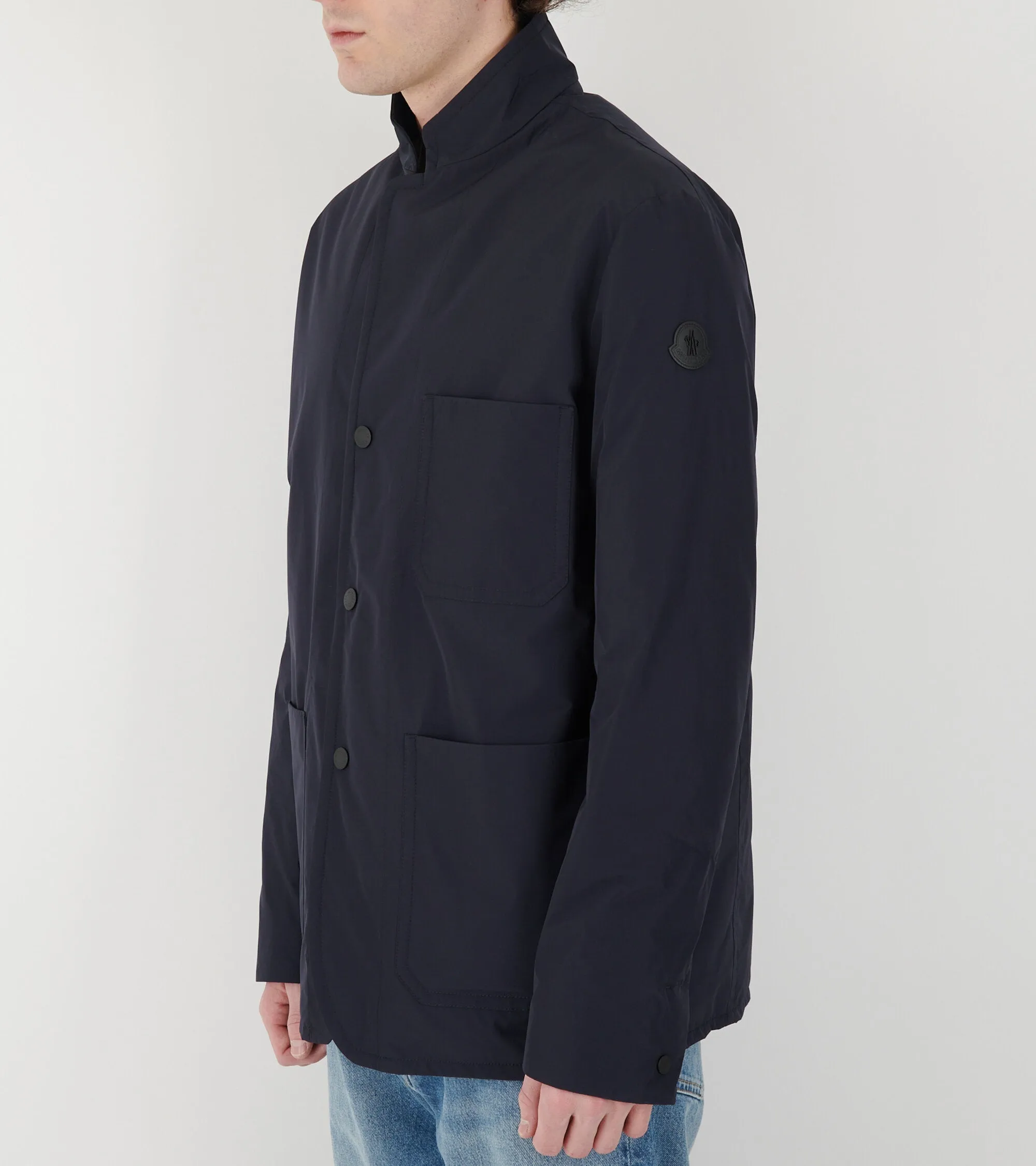 Monges Down Shirt Jacket Navy