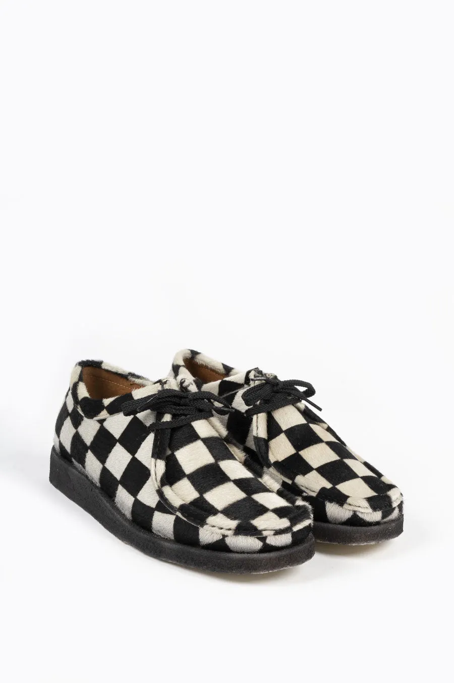 PADMORE & BARNES P204 BLK CREPE BLACK CHECKERBOARD