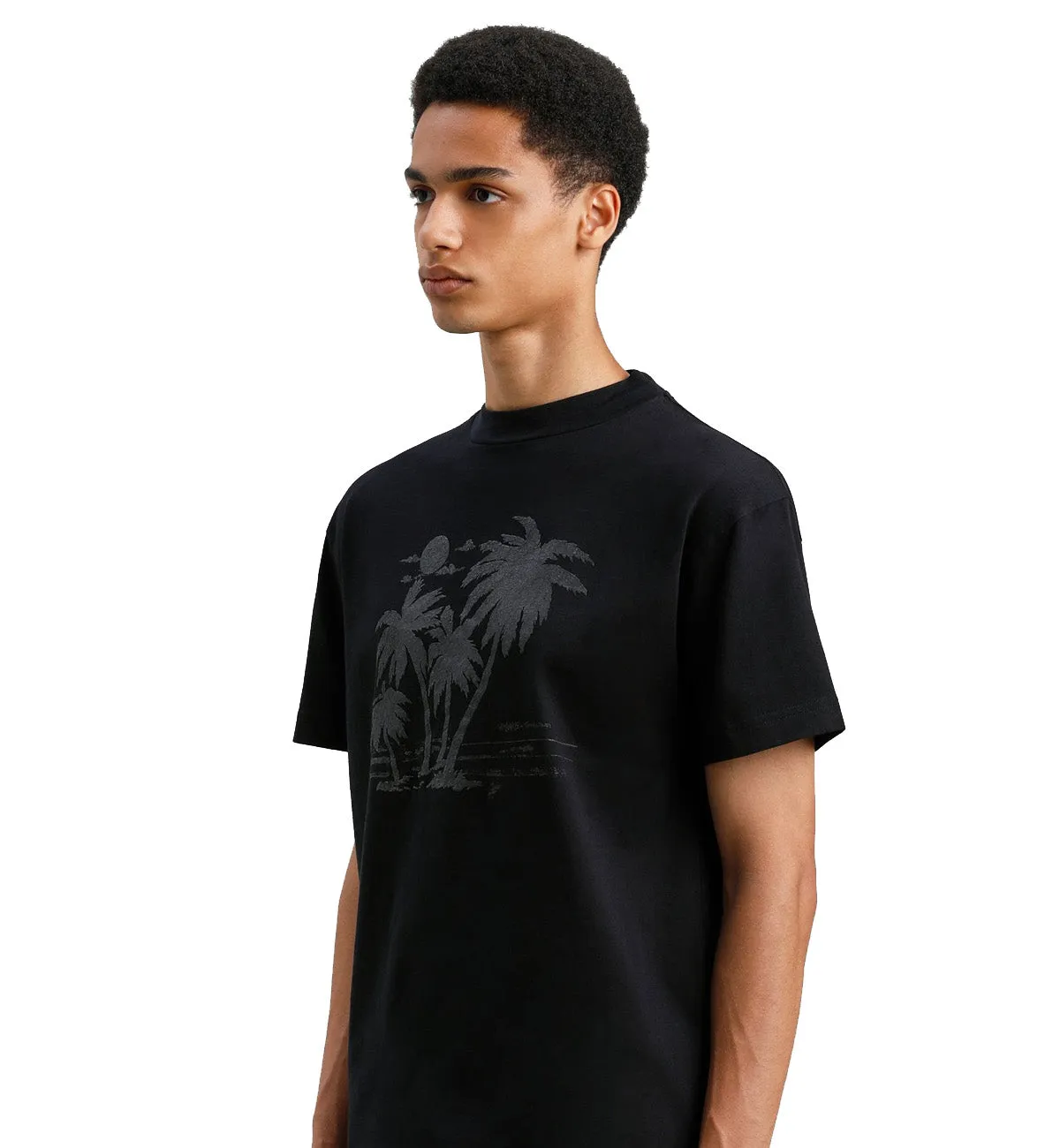 Palm Angels Grey Palm Tress T-Shirt (Black)