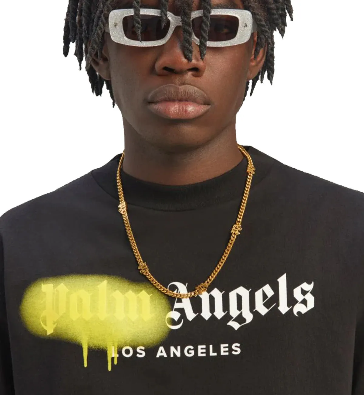 Palm Angels Los Angeles Sprayed T-Shirt (Black)