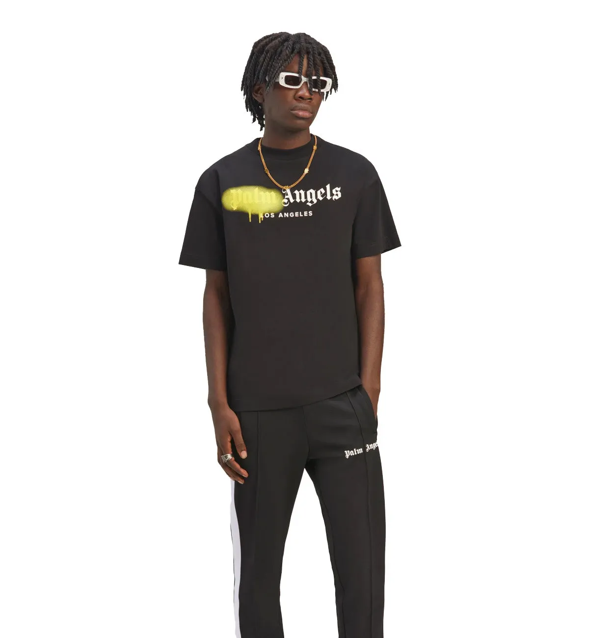 Palm Angels Los Angeles Sprayed T-Shirt (Black)
