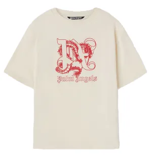 Palm Angels Lunar Dragon T-Shirt (Beige)