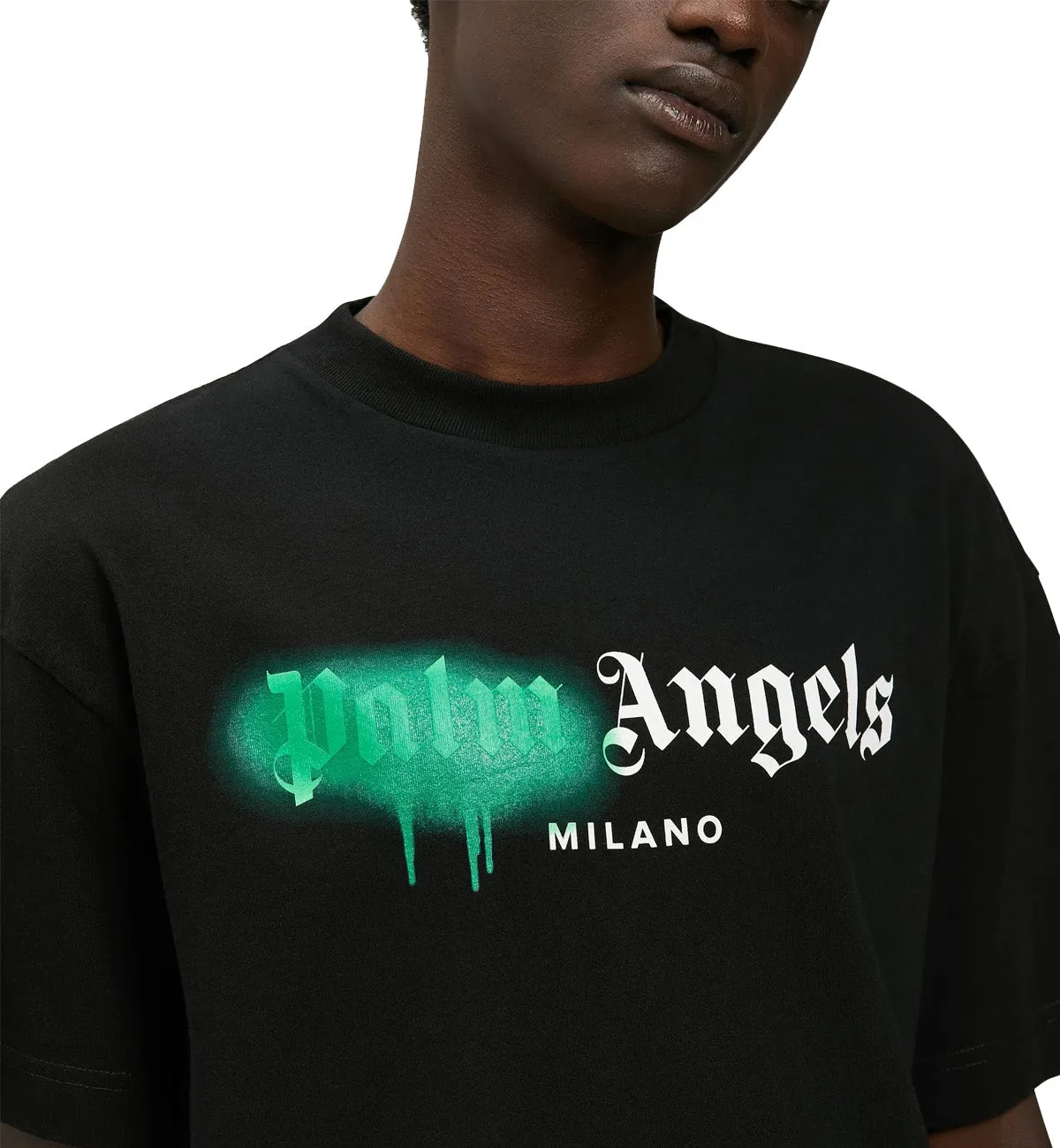 Palm Angels Milano Sprayed T-Shirt (Black)