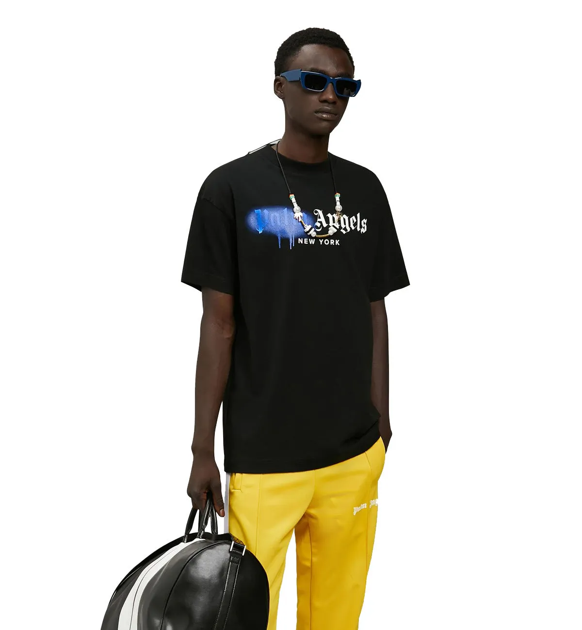 Palm Angels New York Sprayed T-Shirt (Black)
