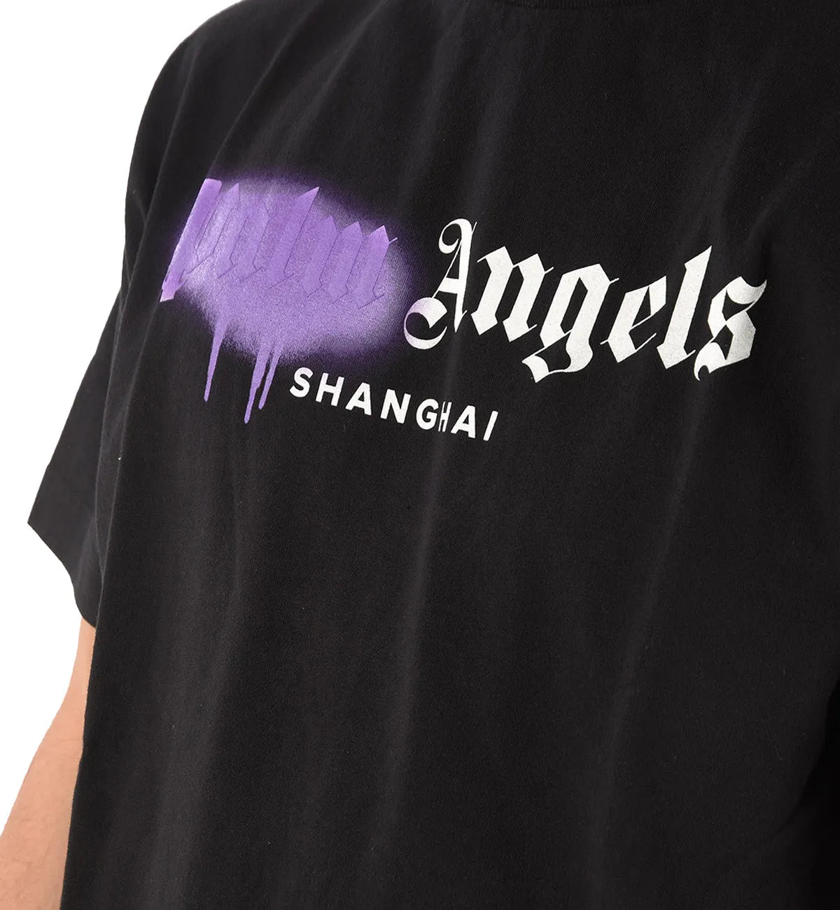 Palm Angels Shanghai Sprayed T-Shirt (Black)