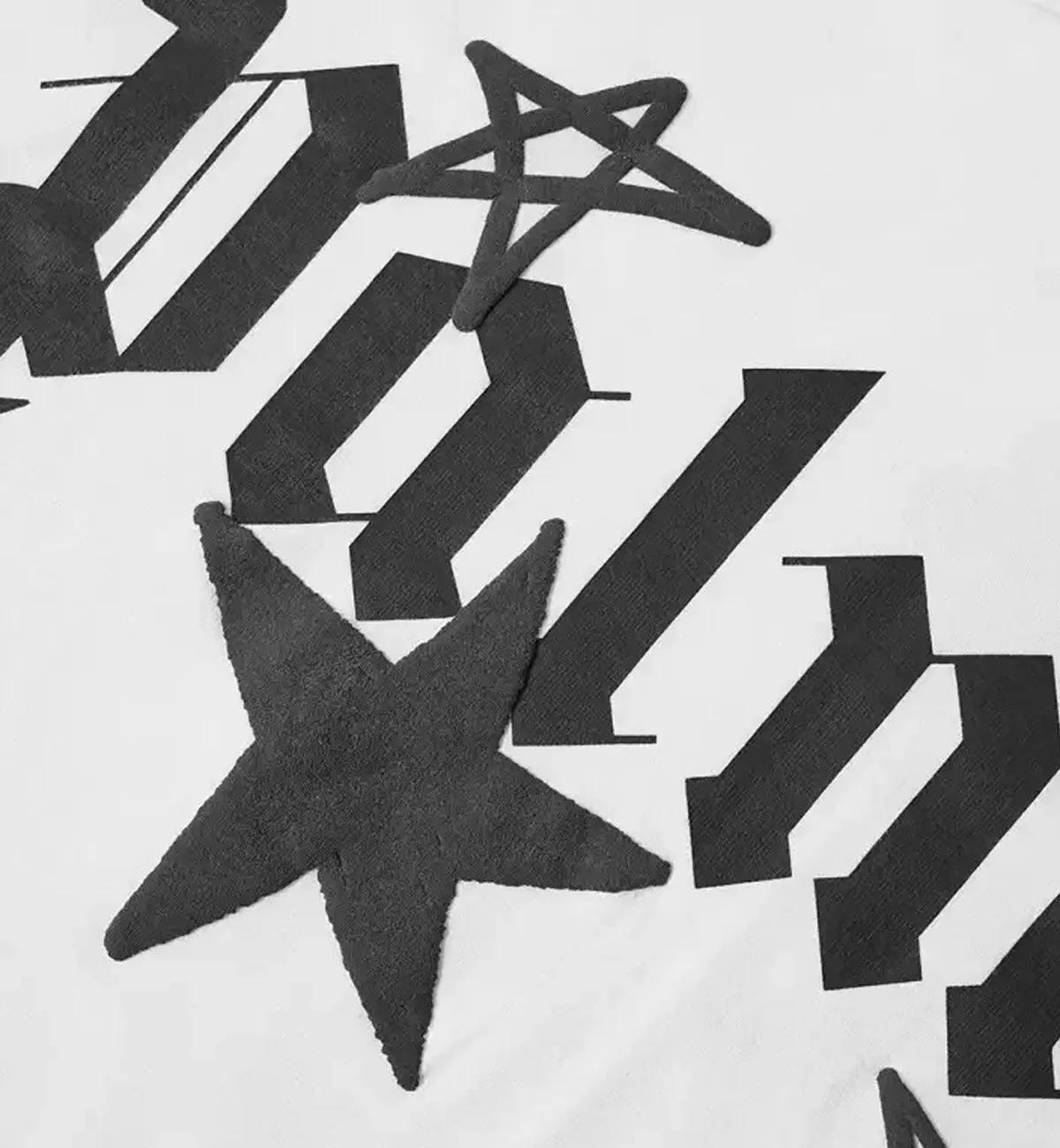 Palm Angels Shooting Stars Oversized Logo T-Shirt (White)