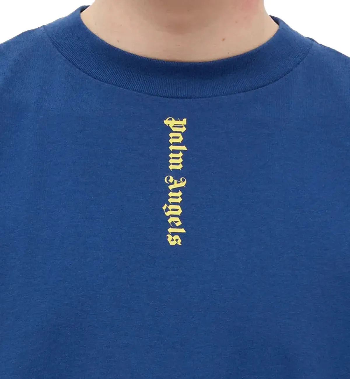 Palm Angels Vertical Logo Oversized T-Shirt (Blue)
