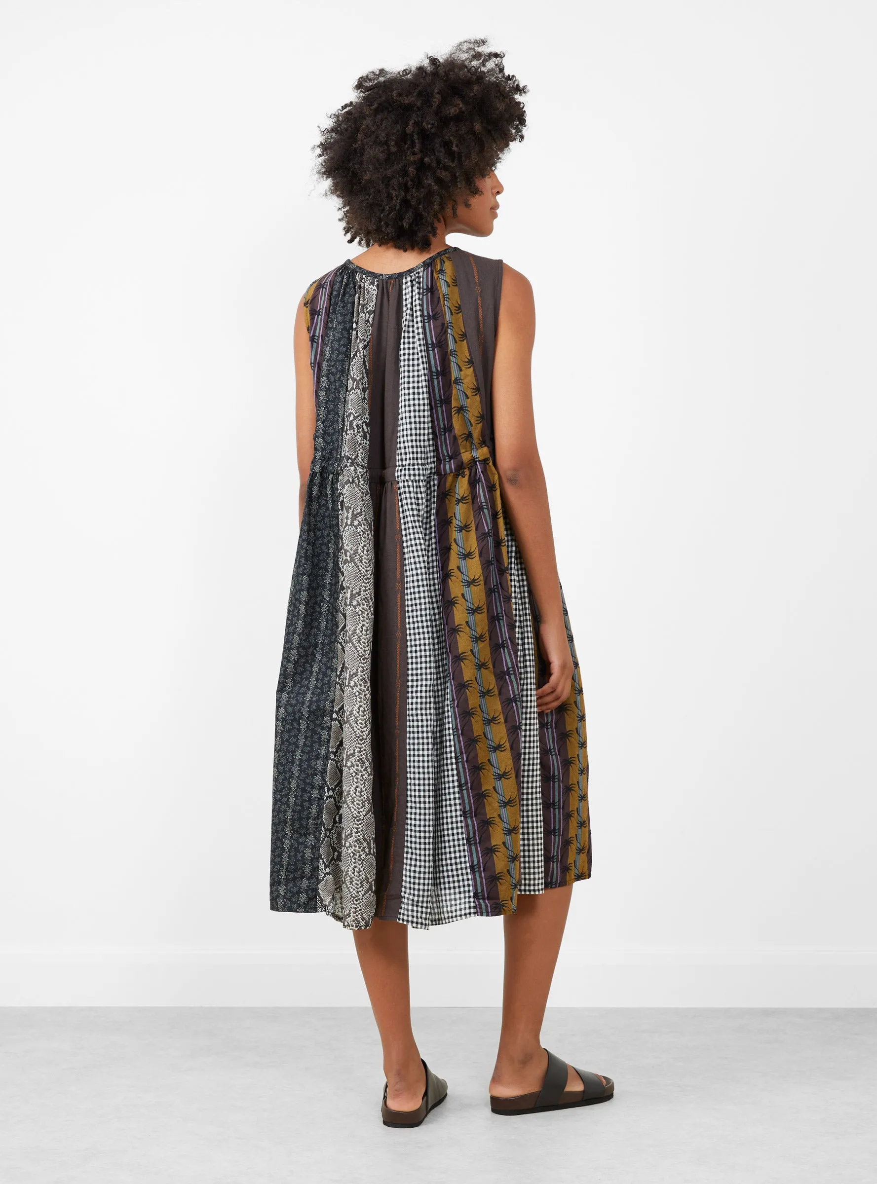 Patchwork KAHLO Dress Black