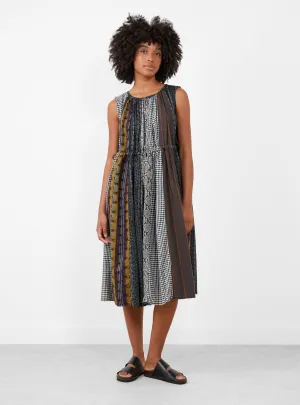 Patchwork KAHLO Dress Black