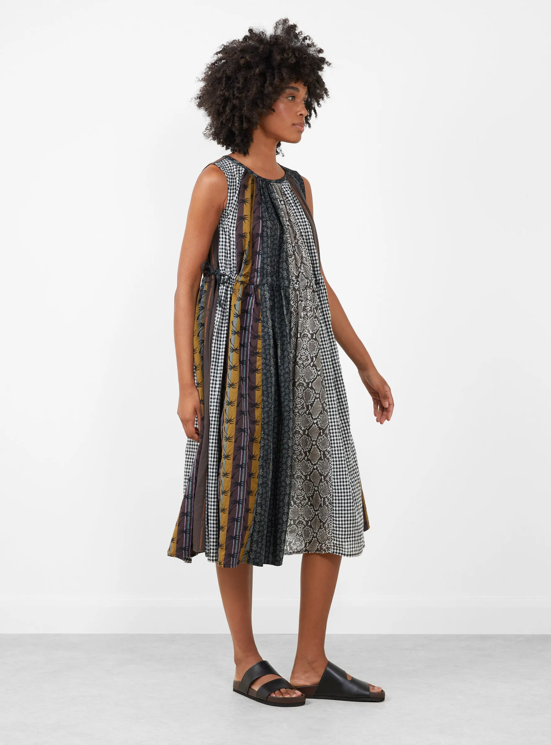 Patchwork KAHLO Dress Black