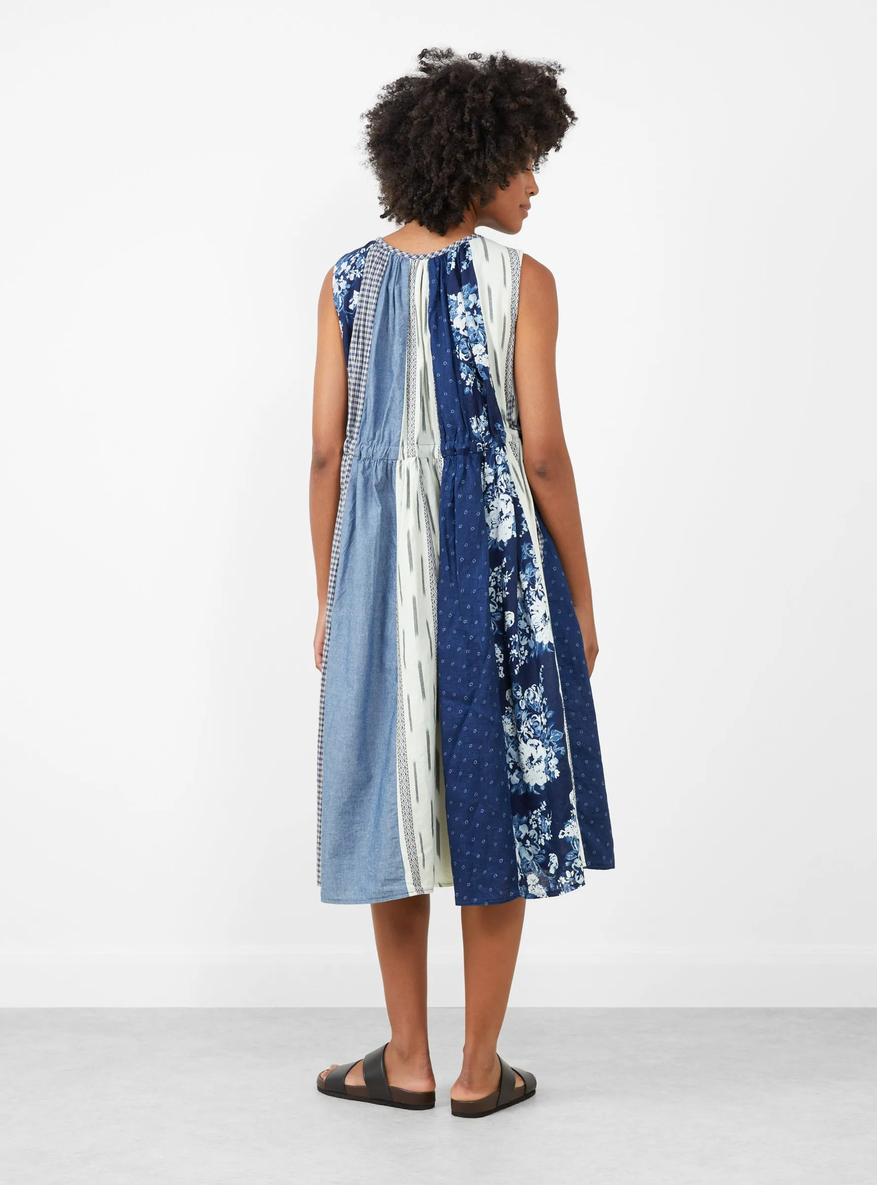 Patchwork KAHLO Dress Indigo