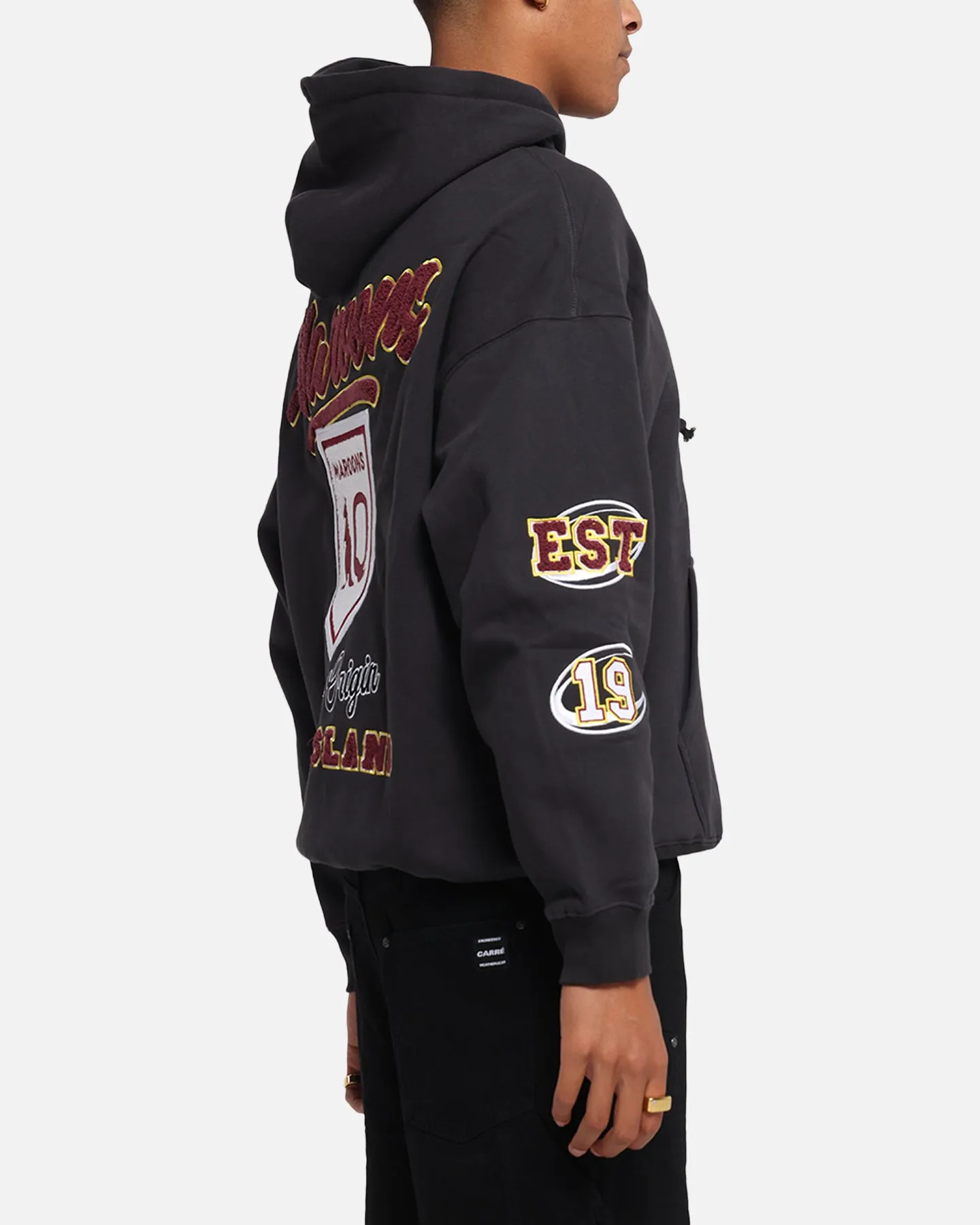 Queensland Rugby League Queensland Maroons State Of Origin Hoodie Faded Black