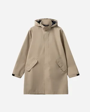 Rm LW Rain Long Jacket - Warm Grey