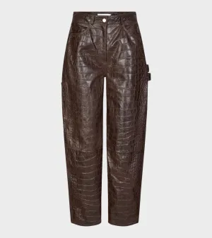 Scarlett Pants Brown Croco