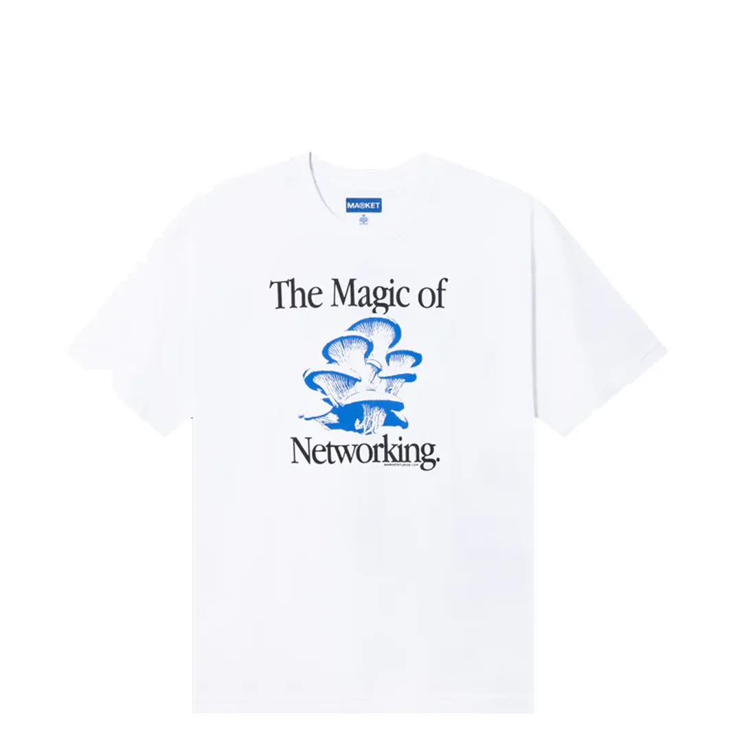 SOCIAL NETWORK T-SHIRT WASHED WHITE