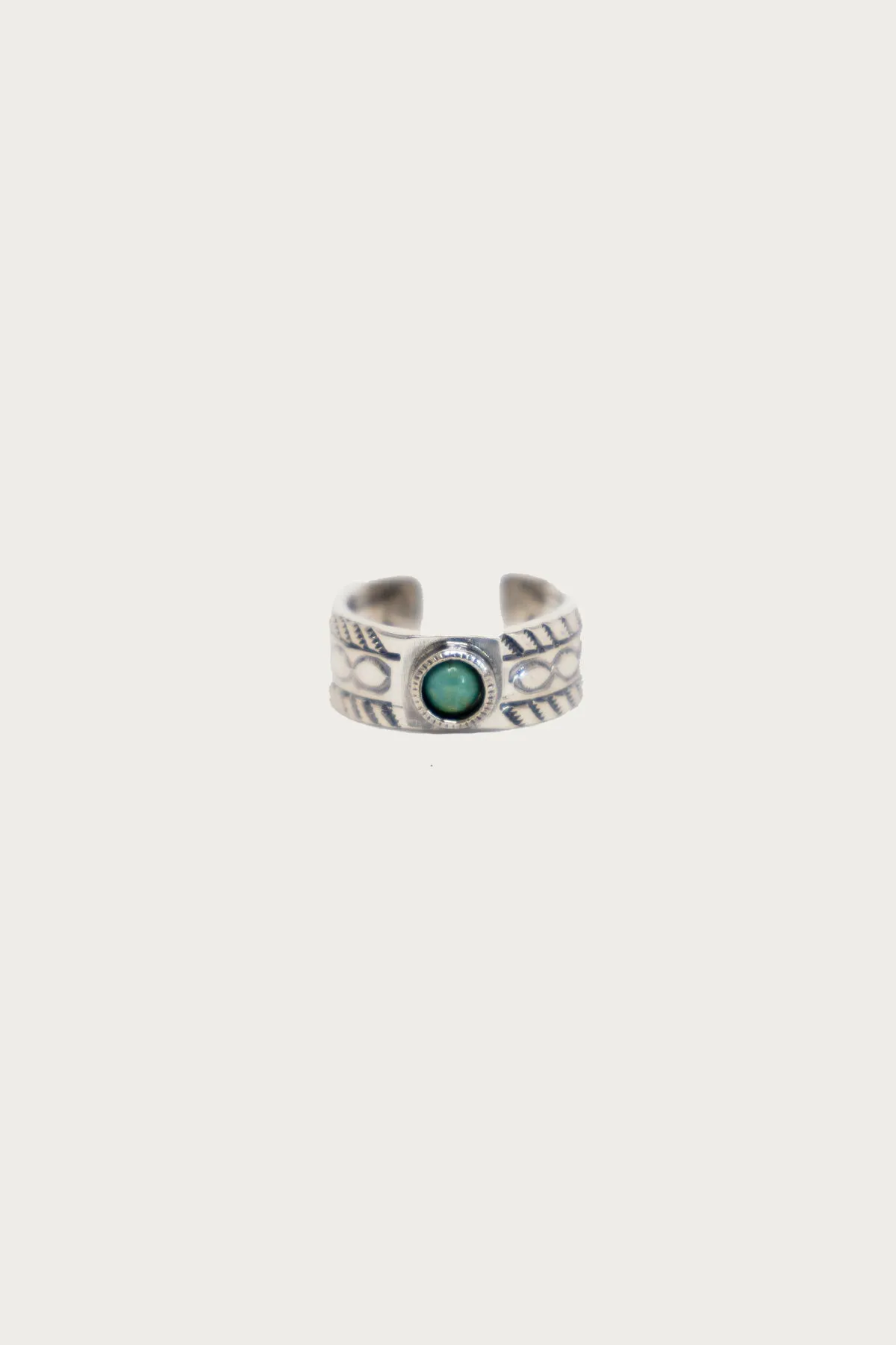 Stamp Ring - Stamp/Turquoise